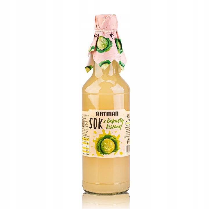 Стъклена бутилка, Zakwas, 500 мл, за зелев сок