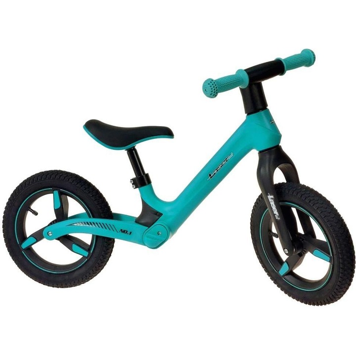 Bicicleta de echilibru pentru copii, Laser, turcoaz