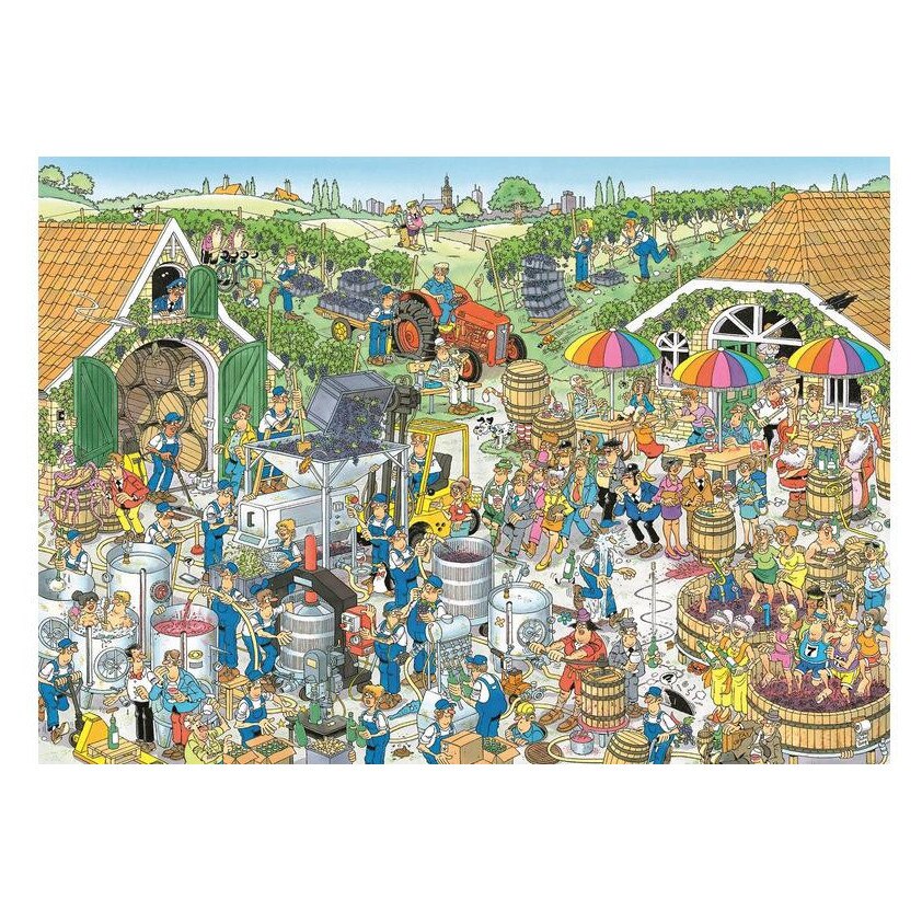 Puzzle Jumbo de 1000 de piese - Jan Van Haasteren - Vinaria - eMAG.ro