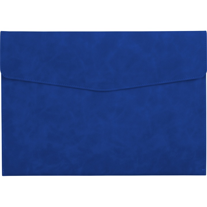 Mapa A4 Antra, din piele, albastra, pentru documente