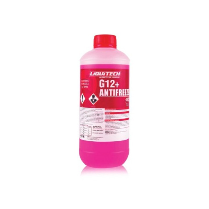 Antigel concentrat G12+, -36c, Liquitech, 1L