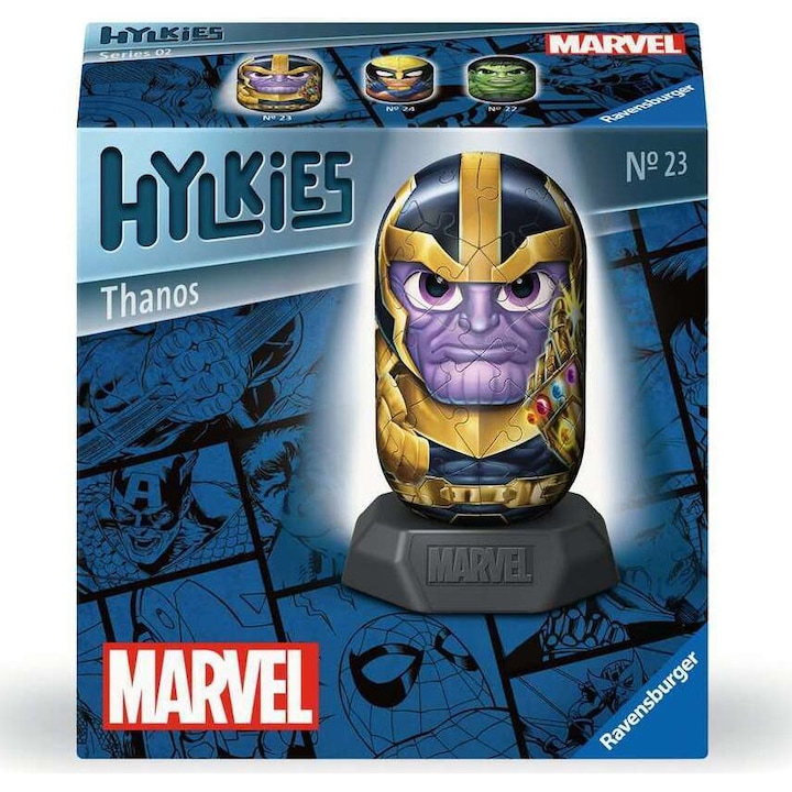 3D Puzzle, Ravensburger, Hylkies - Marvel Thanos, 54 darabos, 10 év