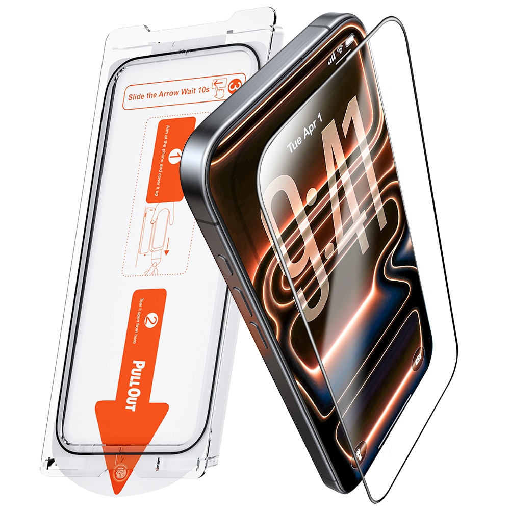 Folie de Protectie Pentru Telefon Mobil, Protector de Ecran Rezistent la Spargere de Calitate Militara Pentru iPhone 17, MOGU® Protectie Profesionala Ecran 3D, Acoperire Completa, Anti Zgarieturi, Ultra HD, Transparent