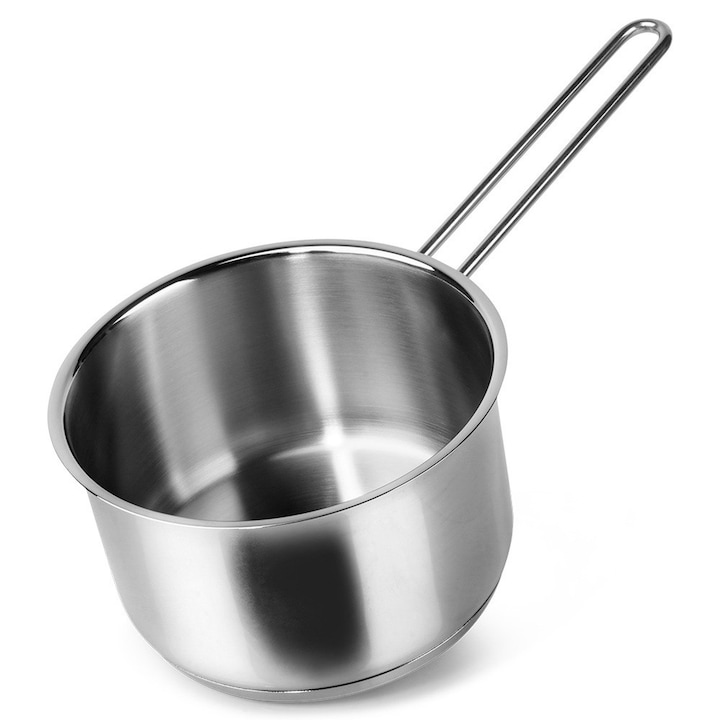 Oala Din Otel Inoxidabil, Orion, Anett, 2.7 L, 37.5x19.5x11.5 cm, Otel Inoxidabil, Baza Termica, Potrivita Pentru Spalarea In Masina De Spalat Vase, Maner Confortabil, Argintie