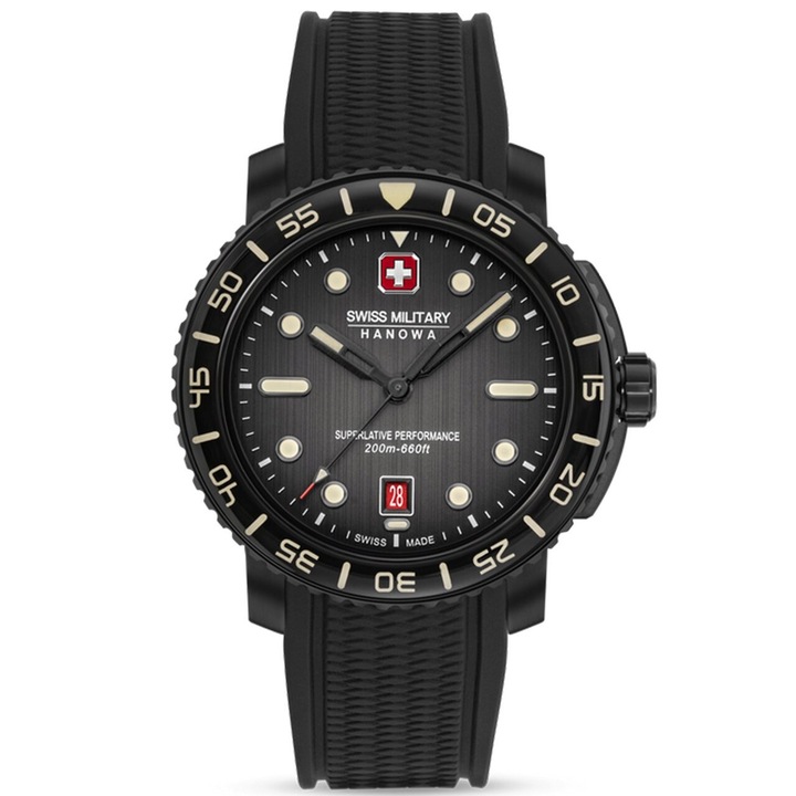 Swiss Military SMWGN0001730, Kvarc, 44mm, 20ATM Férfi karóra