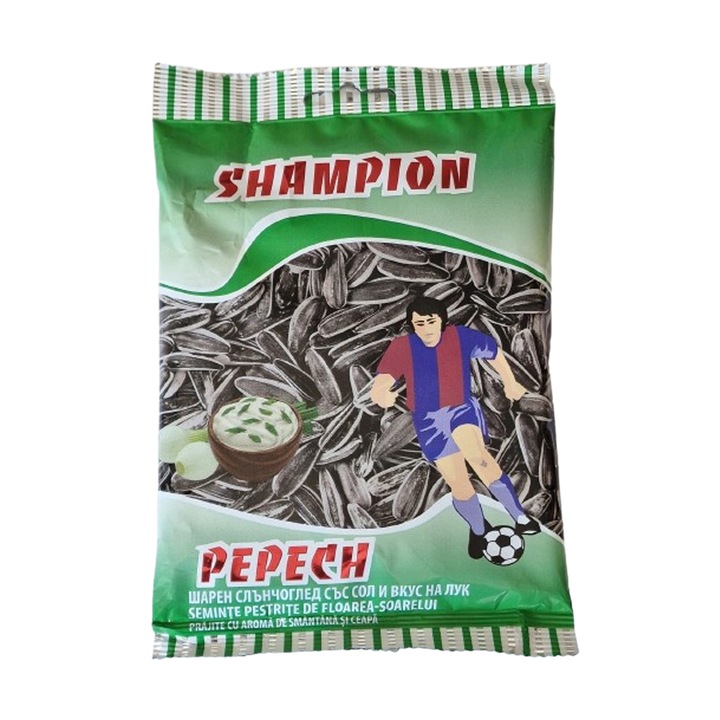 Bax Seminte Pestrite cu Smantana si Ceapa de Floarea Soarelui, Shampion, 15 x 70 g