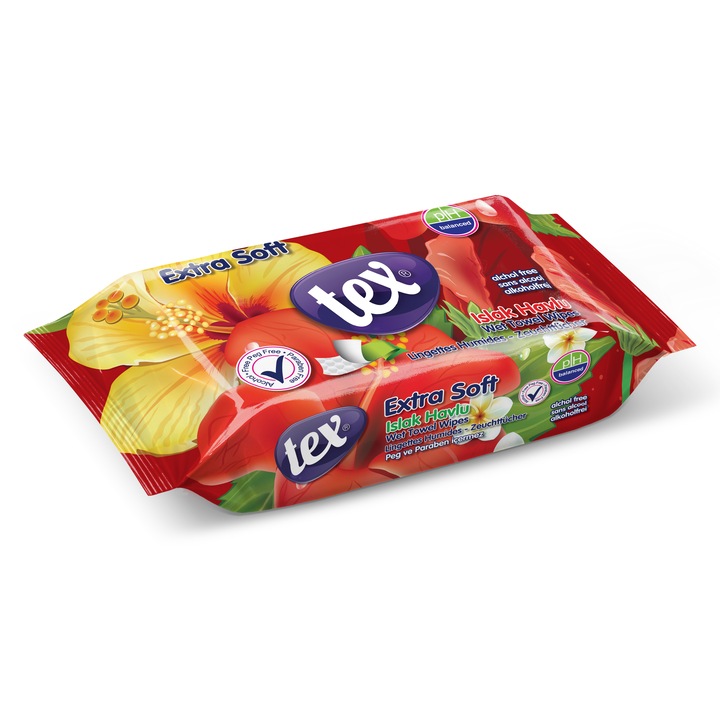 Servetele umede TEX Parfumate 60 buc