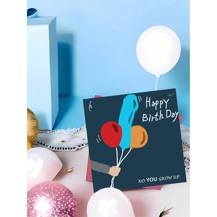 Felicitare de ziua de naștere pentru cel mai bun prieten, umoristică, 18x12cm, carton