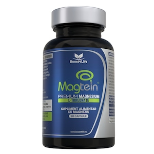 Supliment alimentar, Magtein® Magneziu L-Treonat Premium, Boost4Life, 670 mg, 90 Capsule Vegane