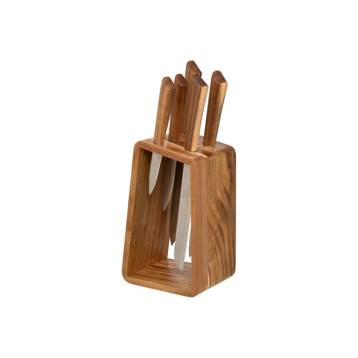 Set cutite Accacia Star, 5 piese, 15 x 11.3 x H36.3 cm