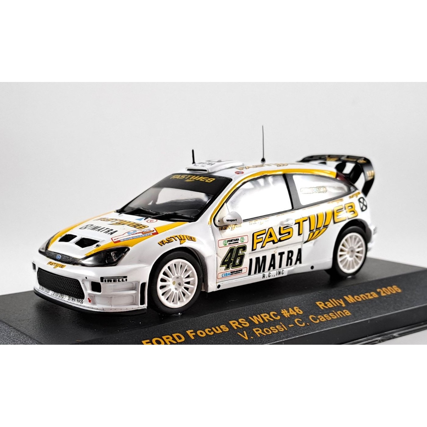 Voiture Miniature IXO 1/43 - Ford Focus RS WRC #46 - Rallye De Monza 2006 - Réf. RAM255 - Occasion