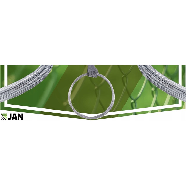 Sarma Legatoare, ZPH JAN, 162 M, 1 Mm, Metal, Protectie Impotriva Coroziunii, Executie De Inalta Calitate, Zincata