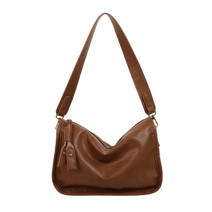 WNANNAN noi taska harom az egyben, sokoldalu, keresztpantos lakkozott bor, Világosbarna, One-Size