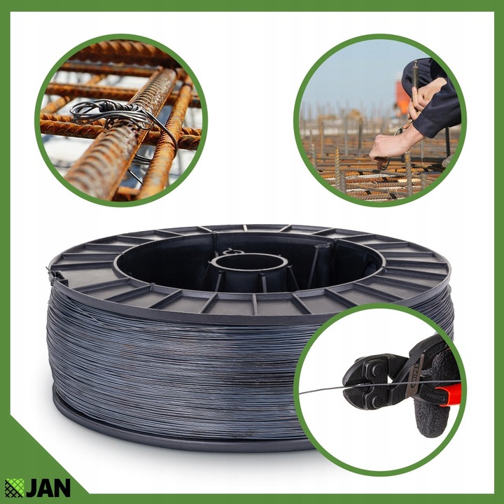 Kötözőhuzal, ZPH JAN, 700 M, 1, 8 Mm, Fém, Korrózióvédelem, Kiváló minőségű kivitelezés, Horganyzott