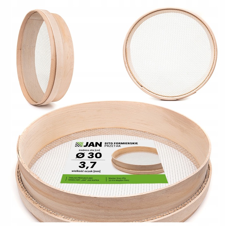 Sita De Constructie, ZPH JAN, 40 cmx10 cm, Lemn De Fag, Plasa Tesuta, Productie Manuala, Utilizare Universala, Bej