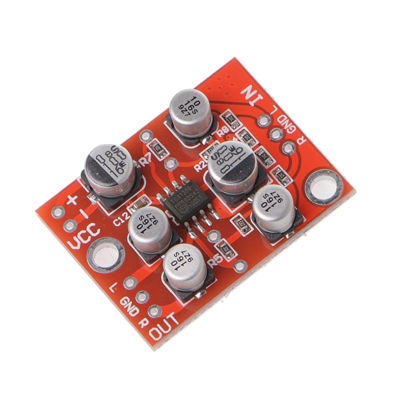 Modul stereo preamplificator pentru microfon, AD828, DC 5-15V
