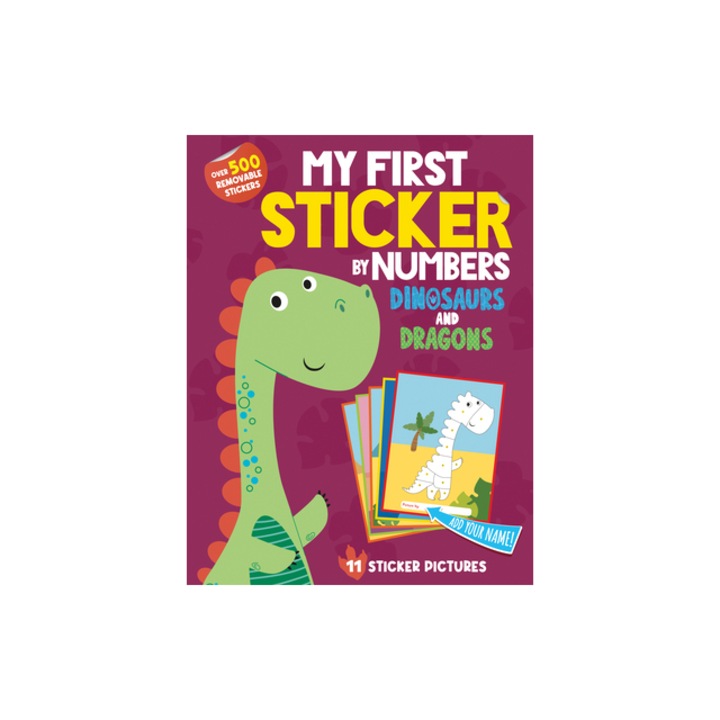 My First Sticker by Numbers Dinosaurs and Dragons, Hazel Quintanilla