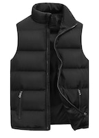 Vesta barbateasca matlasata, outerwear, veste termica de iarna, Negru, L INTL