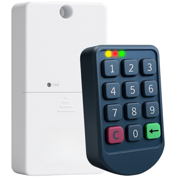 CB-93B elektronikus biztonsági zár, Spreest, két üzemmód, USB-C tápegység, 64x130x24mm, komplett készlet