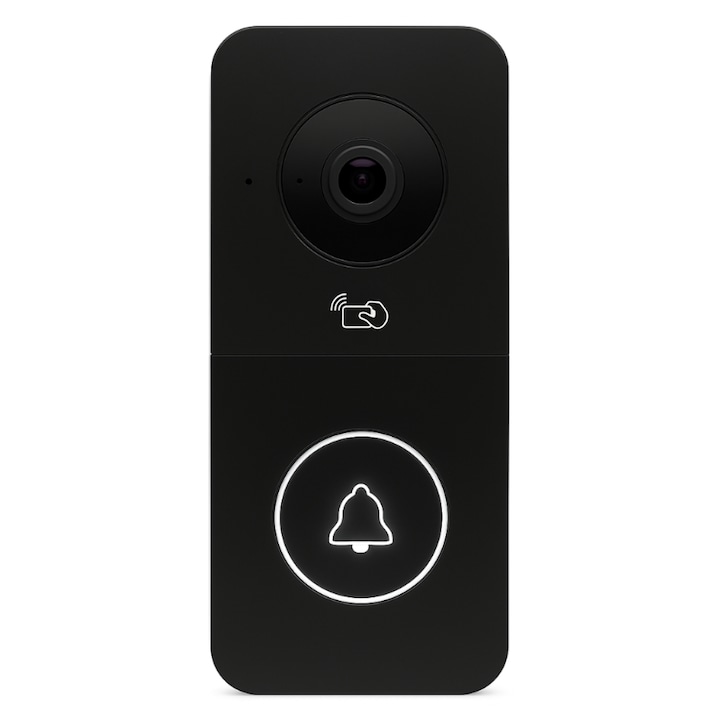 Statie externa videointerfon JD-S5-B, 2 MP, IR, negru, 133x60x26mm, set complet