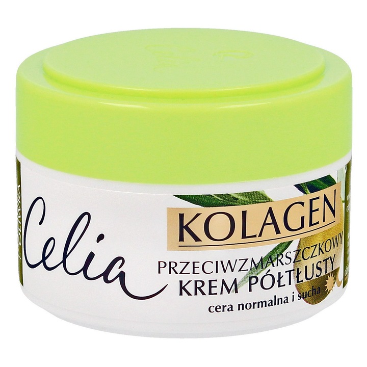 Crema de fata Celia, Seria colagen, anti-rid, normala si uscata, 50ml