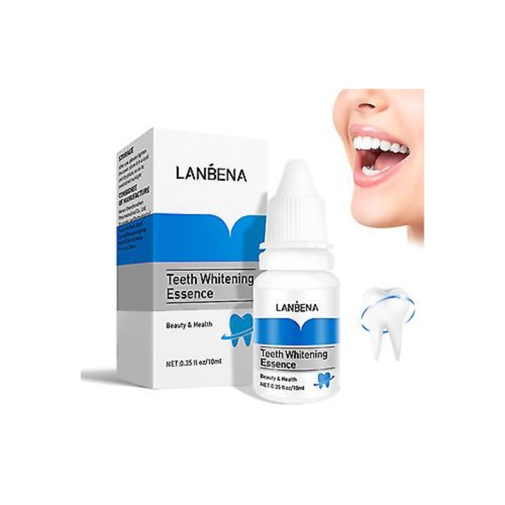 Fogfehérítő esszencia 10ml, eltávolítja a foltokat és a sárgás árnyalatokat, szájápolás