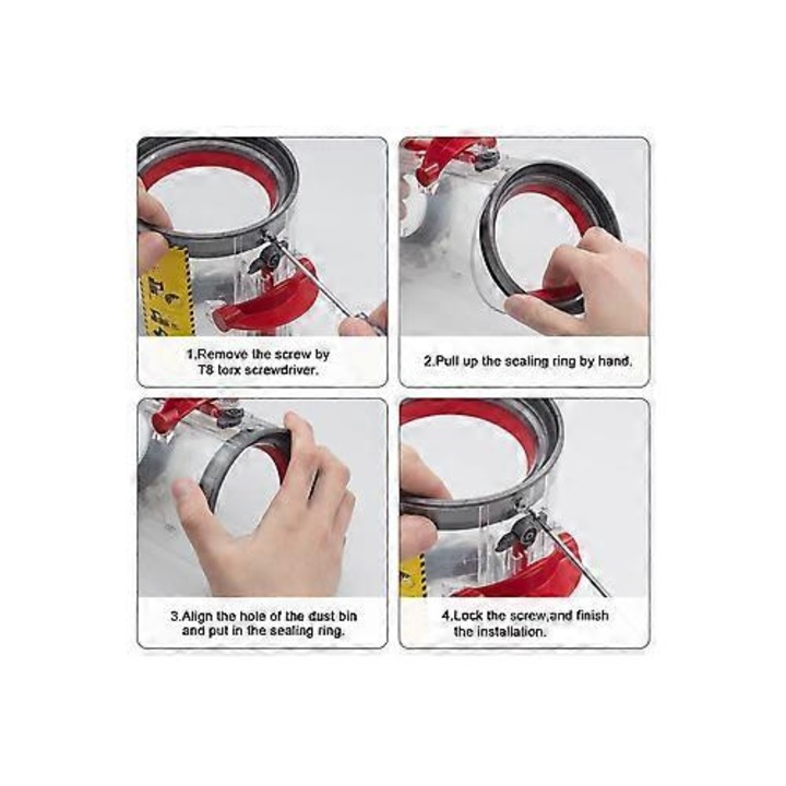 Inel de etanșare recipient praf pentru aspirator Dyson V11 V15 SV14 SV15 SV22
