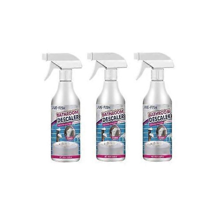 Set 3 Solutii de curatare pentru baie, spray anti-mucegai, pentru pereti, placi, chiuveta, toaleta