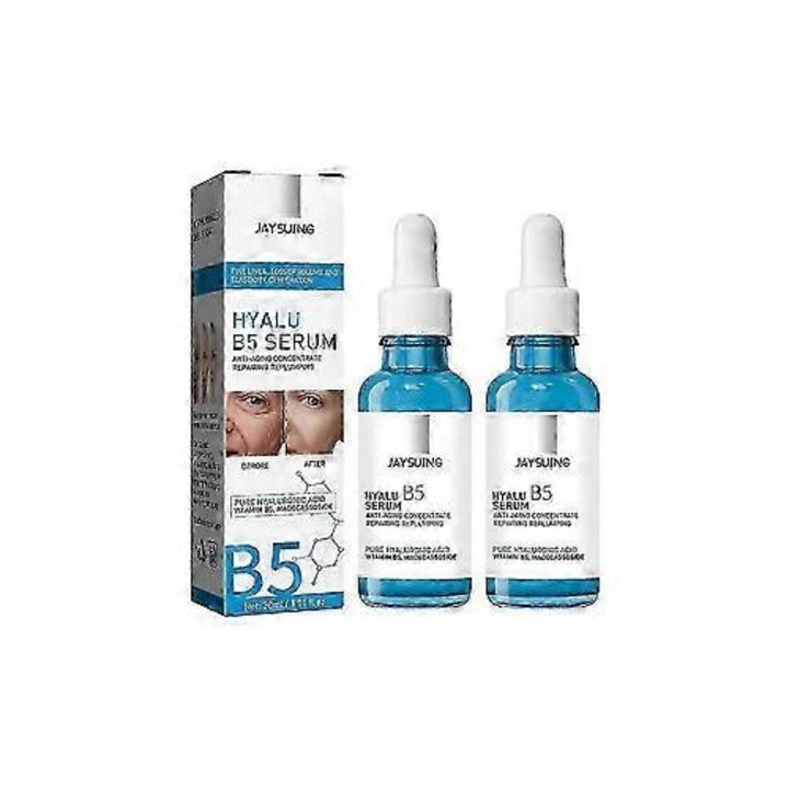 Serum hialuronic 30ml, set 2X, anti-imbatranire, reparare, multicolor