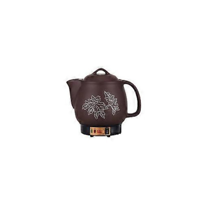 Керамична електрическа кана за билков чай, 1.5 л, бяла