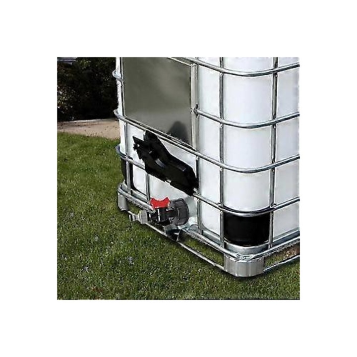 Robinet pentru rezervor de apa IBC de 1000 litri cu adaptor valva S60x6 si filtru de 3/4