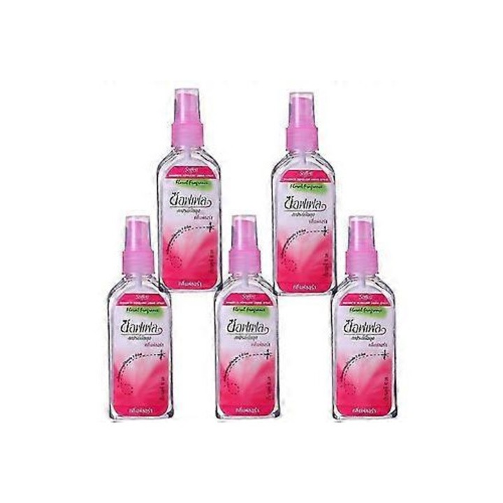 Spray insecticid anti tantari, set 5X, lichid repellent pentru corp, Tara Thailanda