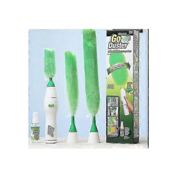 Pamatuf electric Go Duster, multifunctionala, cu motor, curatare eficienta, 30x10cm