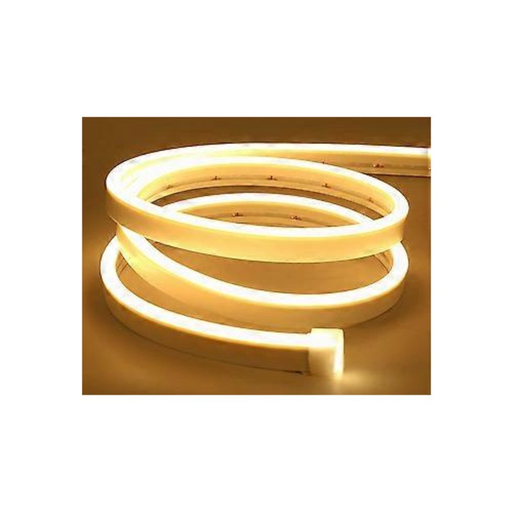 LED лента 2M, димируема 12V, топло бяла 3000K, водоустойчива IP67