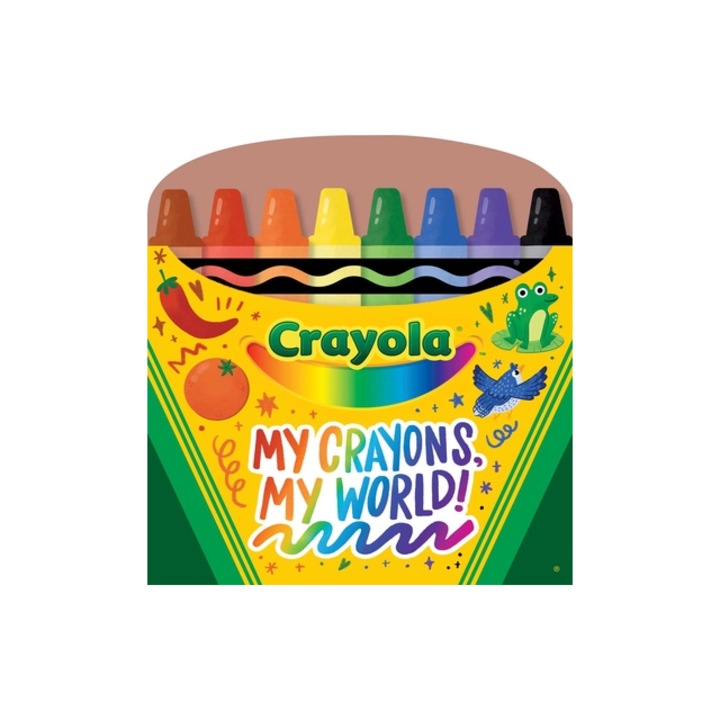 Crayola My Crayons, My World! Crayon Shaped Tabbed Board Book, Buzzpop