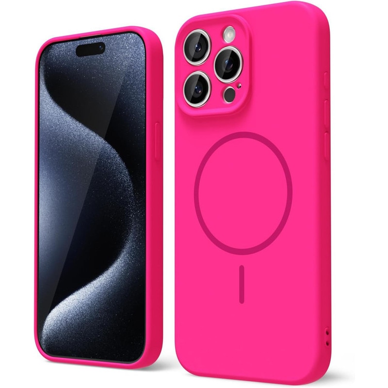 Husa telefon Rhode, cu ruj inclus, silicon, roz, pentru iPhone