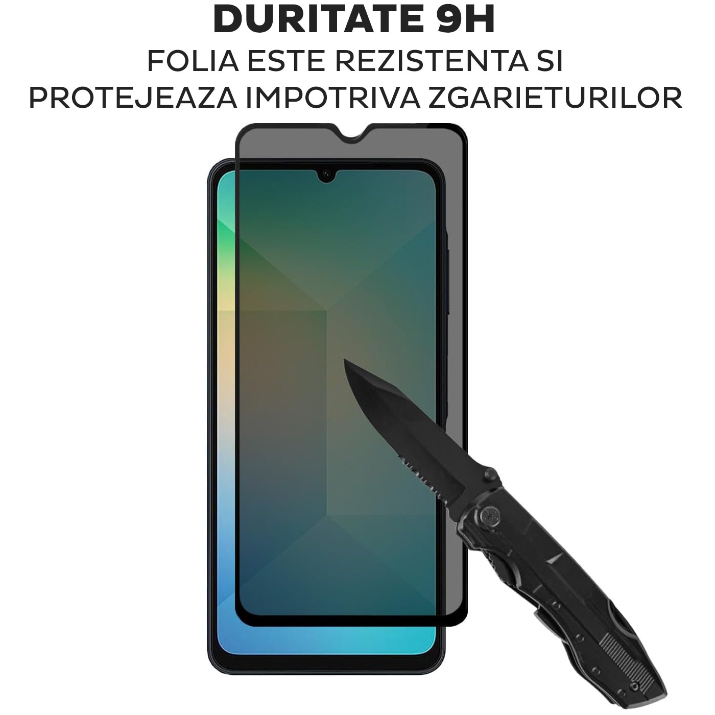 Folie Sticla Privacy pentru Samsung Galaxy A17 5G Daden MaxProtection, Full Cover, Protectie Profesionala, Ultra Rezistenta, Calitate Premium