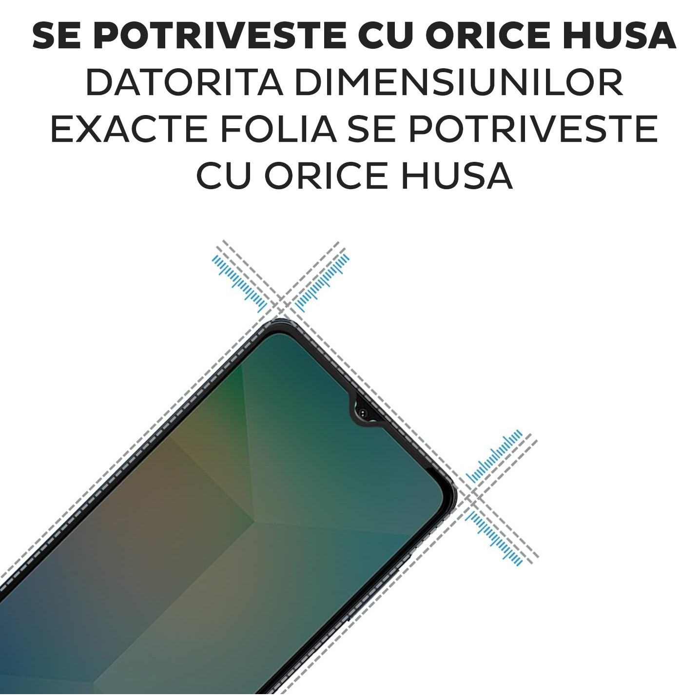 Folie Sticla Privacy pentru Samsung Galaxy A17 5G Daden MaxProtection, Full Cover, Protectie Profesionala, Ultra Rezistenta, Calitate Premium