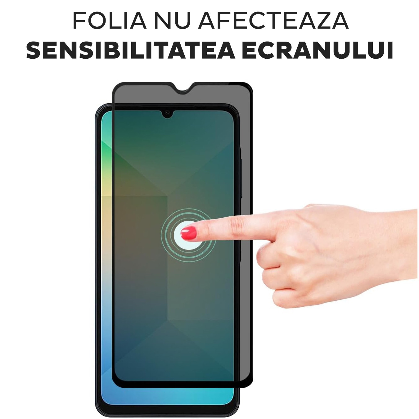 Folie Sticla Privacy pentru Samsung Galaxy A17 5G Daden MaxProtection, Full Cover, Protectie Profesionala, Ultra Rezistenta, Calitate Premium