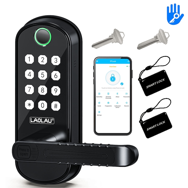 Yala Универсална брава L.AOL.AU B04, без допълнително пробиване