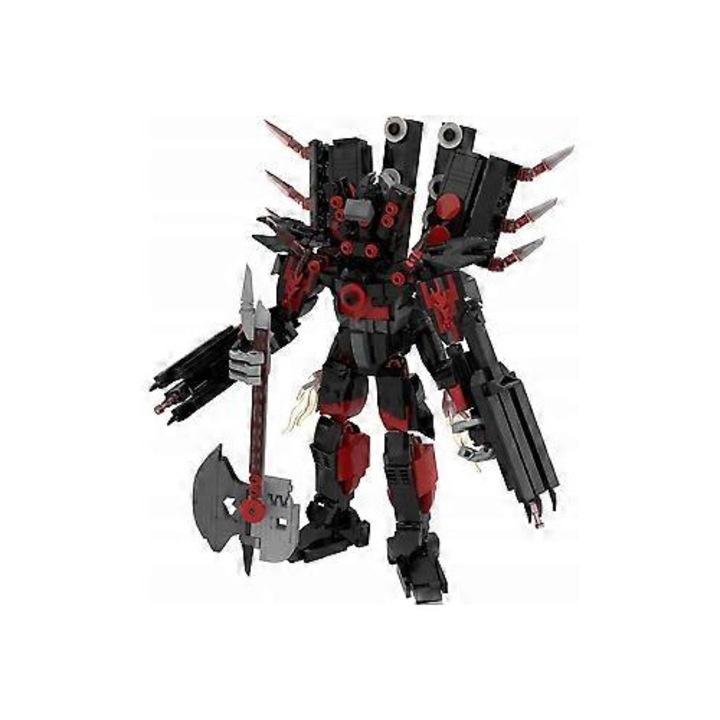 Figurina Klocki Skibidi Titan Speakerman, negru/rosu