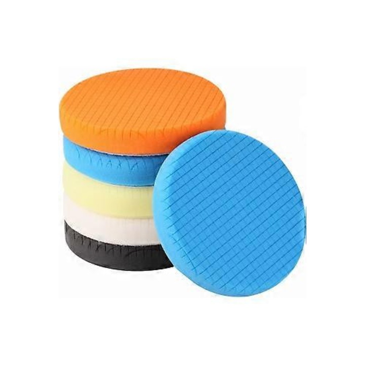 Set 5 dischete de lustruit 6.5 inch pentru masina de polizat