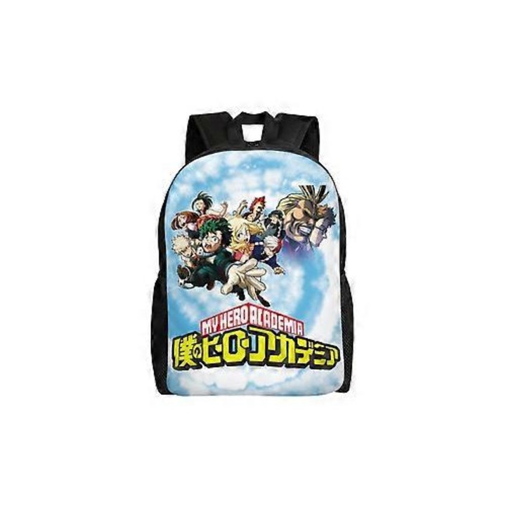 My Hero Academia mintás hátizsák, unisex, vászon, többszínű