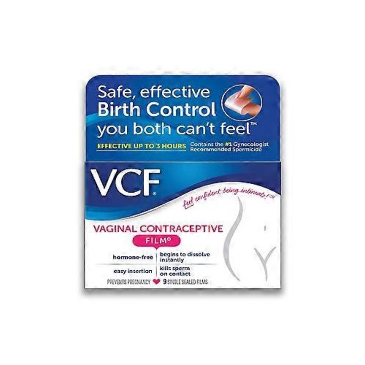 VCF вагинално фолио, 9 контрацептивни броя