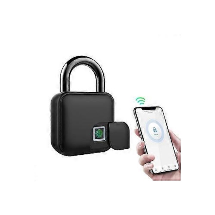 Интелигентно заключване с пръстов отпечатък, 300mAh, IP65, защита против кражба