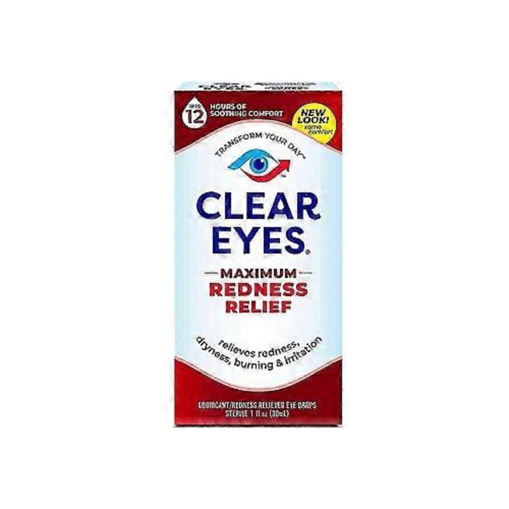 Picaturi pentru ochi, ameliorarea rosetii, 28g, Clear Eyes