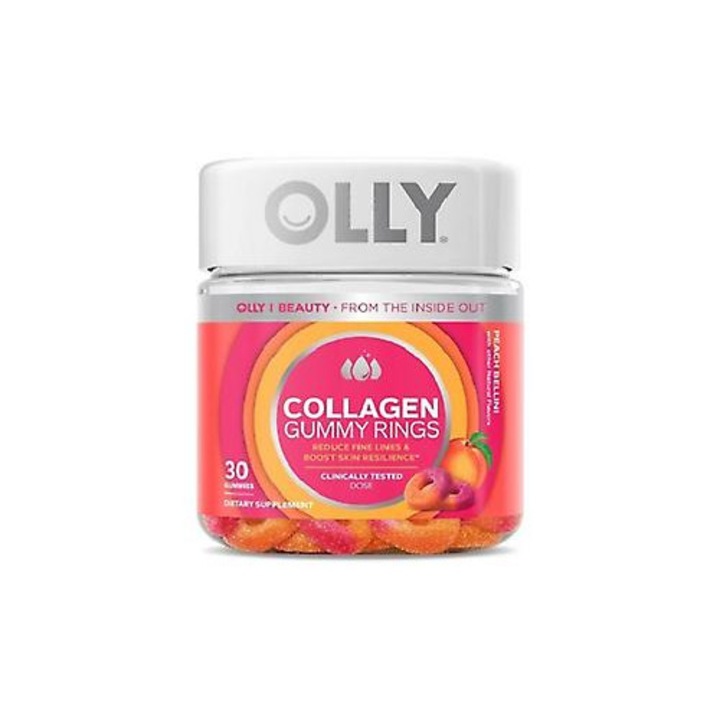 Jeleuri gumoase cu colagen Olly, Peach Bellini