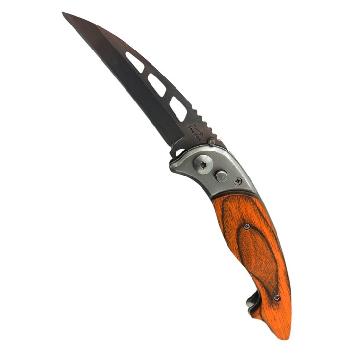 Briceag pliabil, lama 9 cm, lungime totala 20,5 cm, grosime lama 2 mm, 110 g, cu husa, AVI-5080