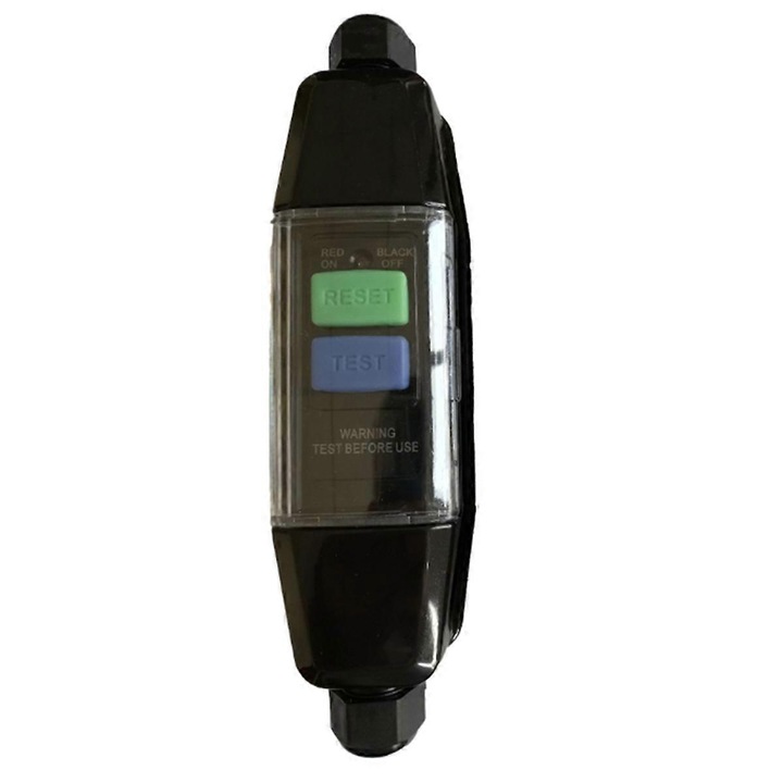 RCD конектор за външно осветление, защита срещу течове, 30mA, черен, 230V, 16A