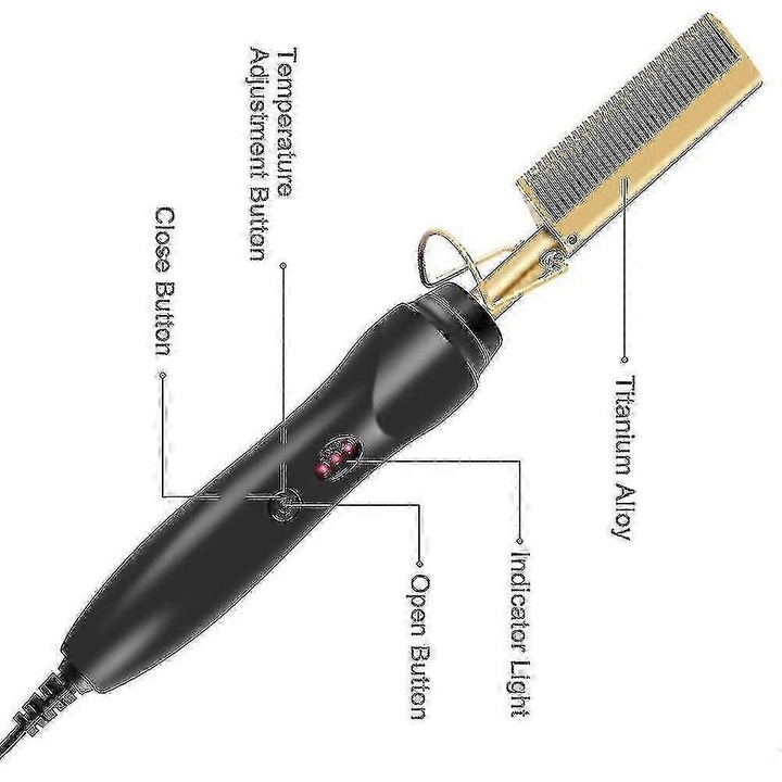 Pieptene electric pentru paduchi si oua, ingrijire personala, 40-90°